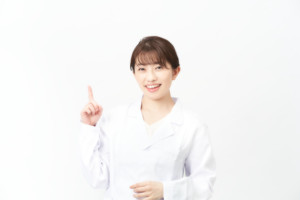 美容看護師　人差し指