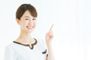 美容看護師　人差し指