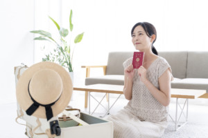 旅行準備　女性